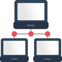 Local Network Flat Icon vector