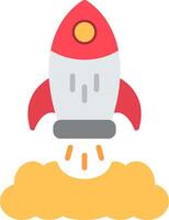 Launch Flat Icon vector