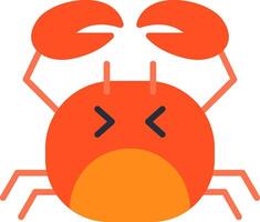 Hermit Crab Flat Icon vector
