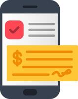 Paycheck Flat Icon vector