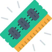 Random Access Memory Flat Icon vector