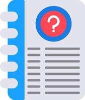 Query Flat Icon vector