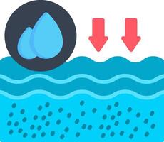 Sea Water Flat Icon vector