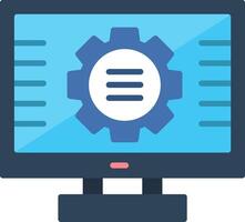 Setting Flat Icon vector