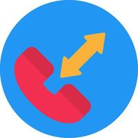 Telephone Call Flat Icon vector