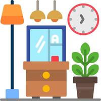 Vanity Table Flat Icon vector