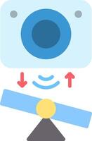 Tilt Sensor Flat Icon vector