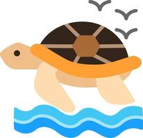 Turtle Flat Icon vector