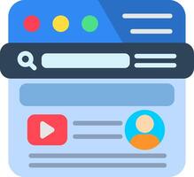 Blog Flat Icon vector