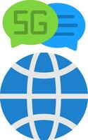 Commuication Flat Icon vector