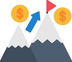 Goal Flat Icon vector