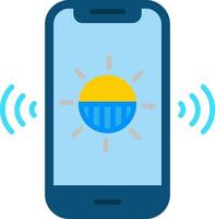 Light Sensor Flat Icon vector
