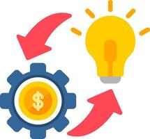 Implementation Flat Icon vector