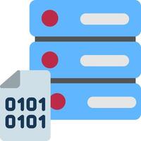 Master Data Flat Icon vector