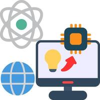 Prompt Flat Icon vector