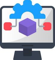Algorithm Flat Icon vector