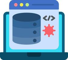 Backend Flat Icon vector