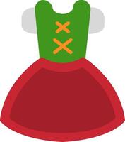 Dirndl Flat Icon vector