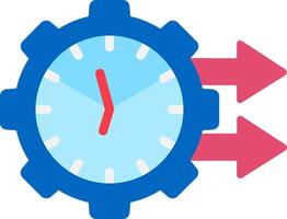 Fast Time Flat Icon vector