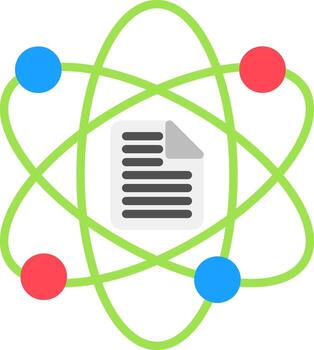 Data Science Flat Icon vector