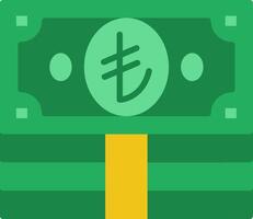 Lira Flat Icon vector