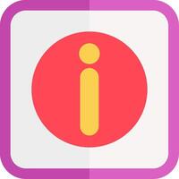 Information Flat Icon vector