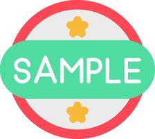 Sample Flat Icon vector