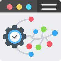 Version Control Flat Icon vector