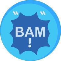 Bam Flat Icon vector