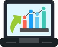 Data Analytics Flat Icon vector