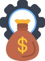Asset Management Flat Icon vector