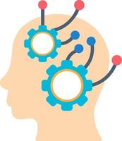 Machine Learning Flat Icon vector