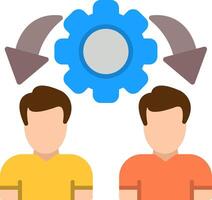 Resource Allocation Flat Icon vector
