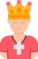 King Flat Icon vector