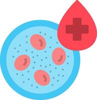 Blood Cells Flat Icon vector