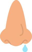 Nose Flat Icon vector