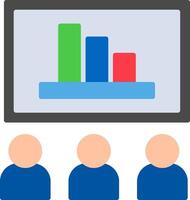 Presentations Flat Icon vector