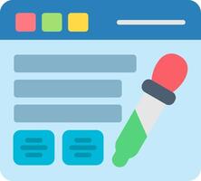 Virtual Lab Flat Icon vector