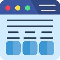 Web Browser Flat Icon vector