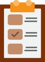 Backlog Flat Icon vector