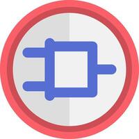 And Gate Nema System Flat Icon vector