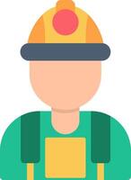Worker Flat Icon vector