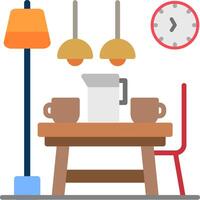Coffee Table Flat Icon vector