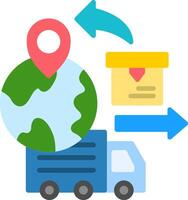 Export Flat Icon vector