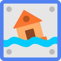 Flood Flat Icon vector