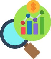 Graph Flat Icon vector