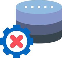 Database Flat Icon vector