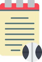 Notepad Flat Icon vector