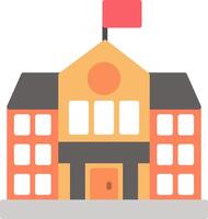 University Flat Icon vector