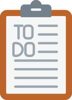 To Do List Flat Icon vector